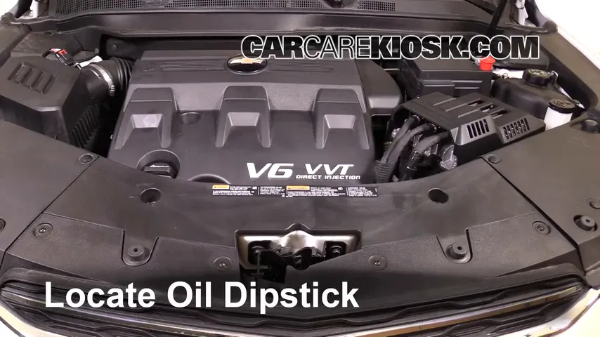 2017 Chevrolet Equinox Premier 3.6L V6 Aceite Controlar nivel de aceite
